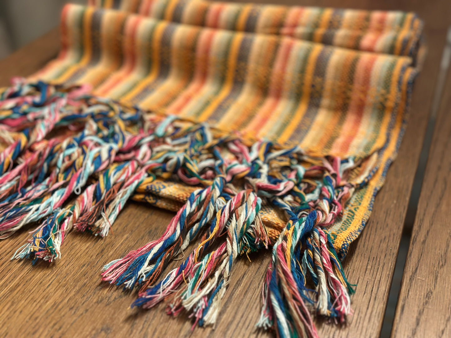 Golden Stripe Mexican rebozo Jose photo