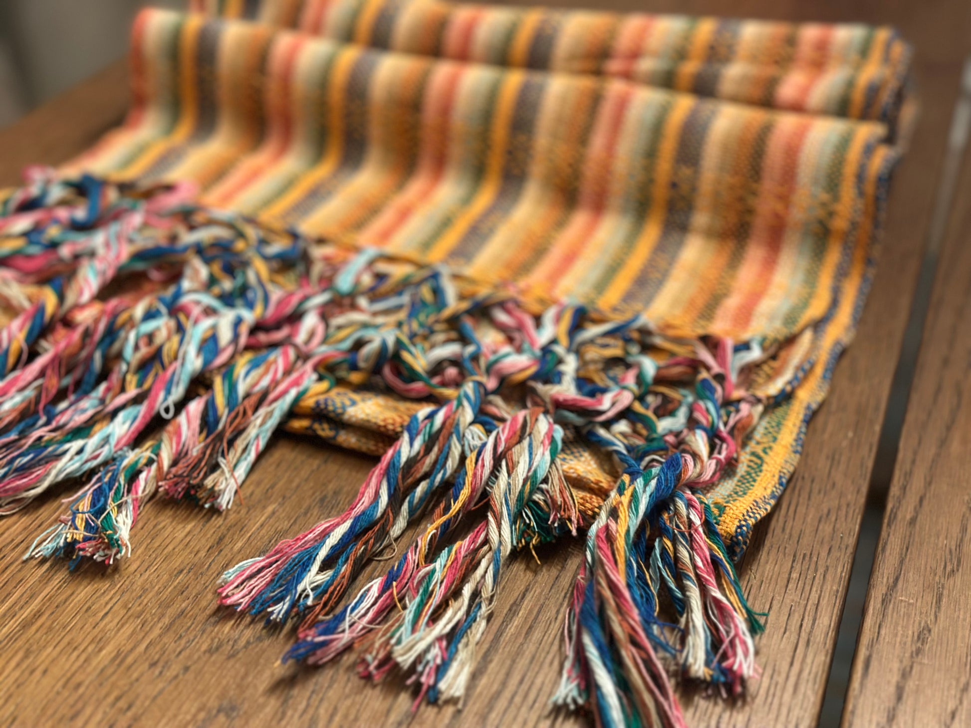 Golden Stripe Mexican rebozo Jose photo