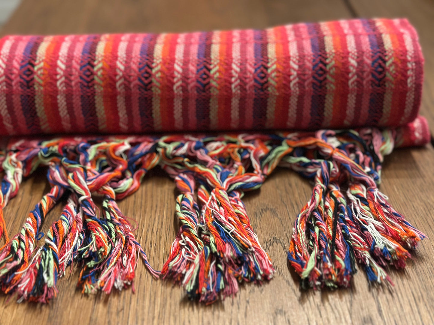 Rosa Flame Mexican rebozo Jose photo