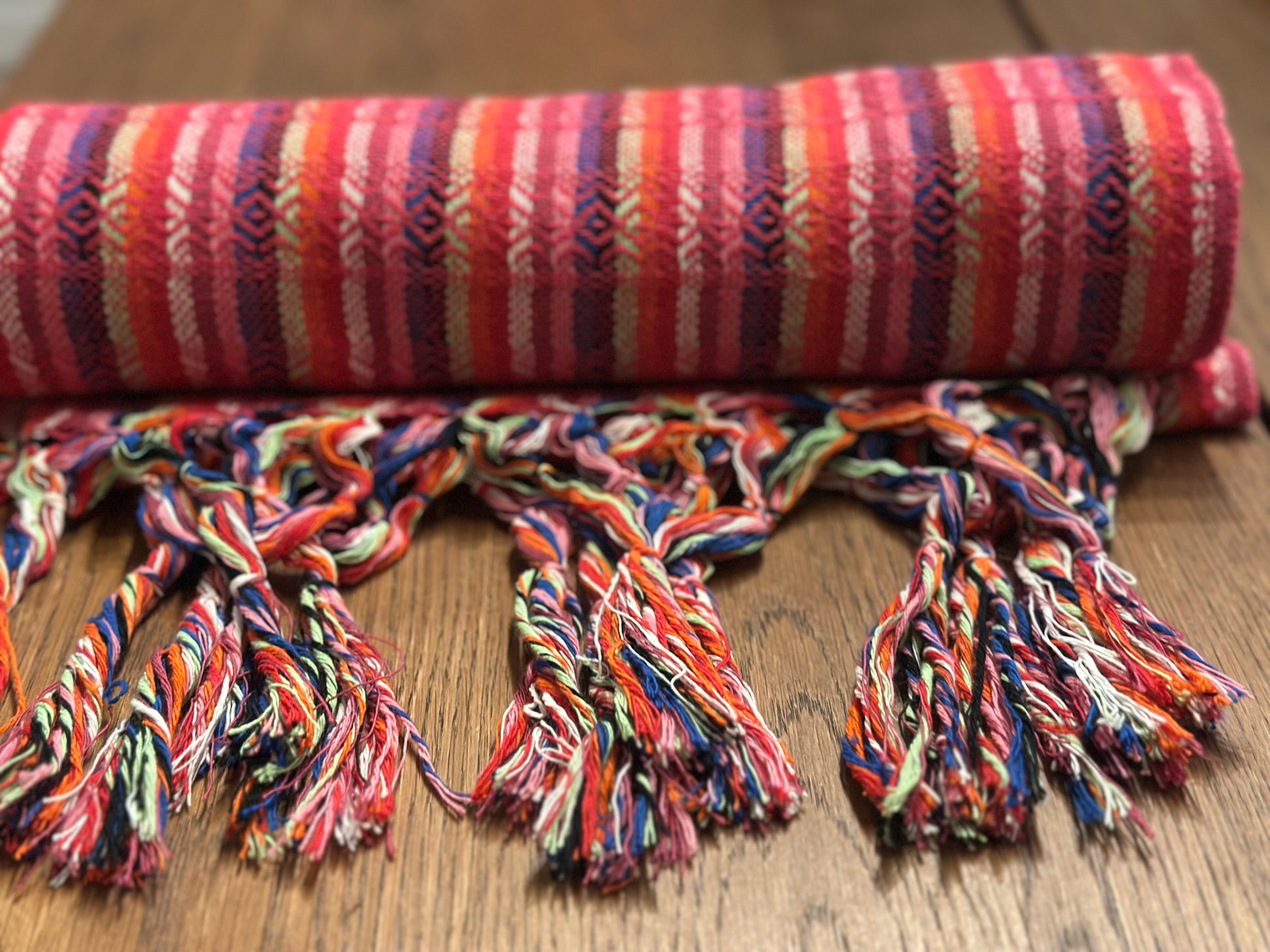 Rosa Flame Mexican rebozo Jose photo