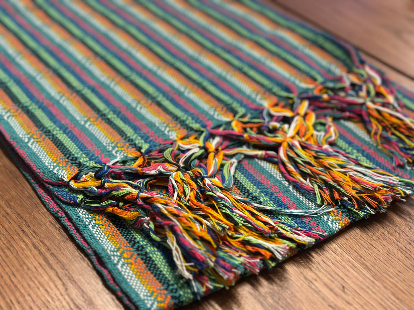 Teal Fiesta Mexican rebozo Jose photo