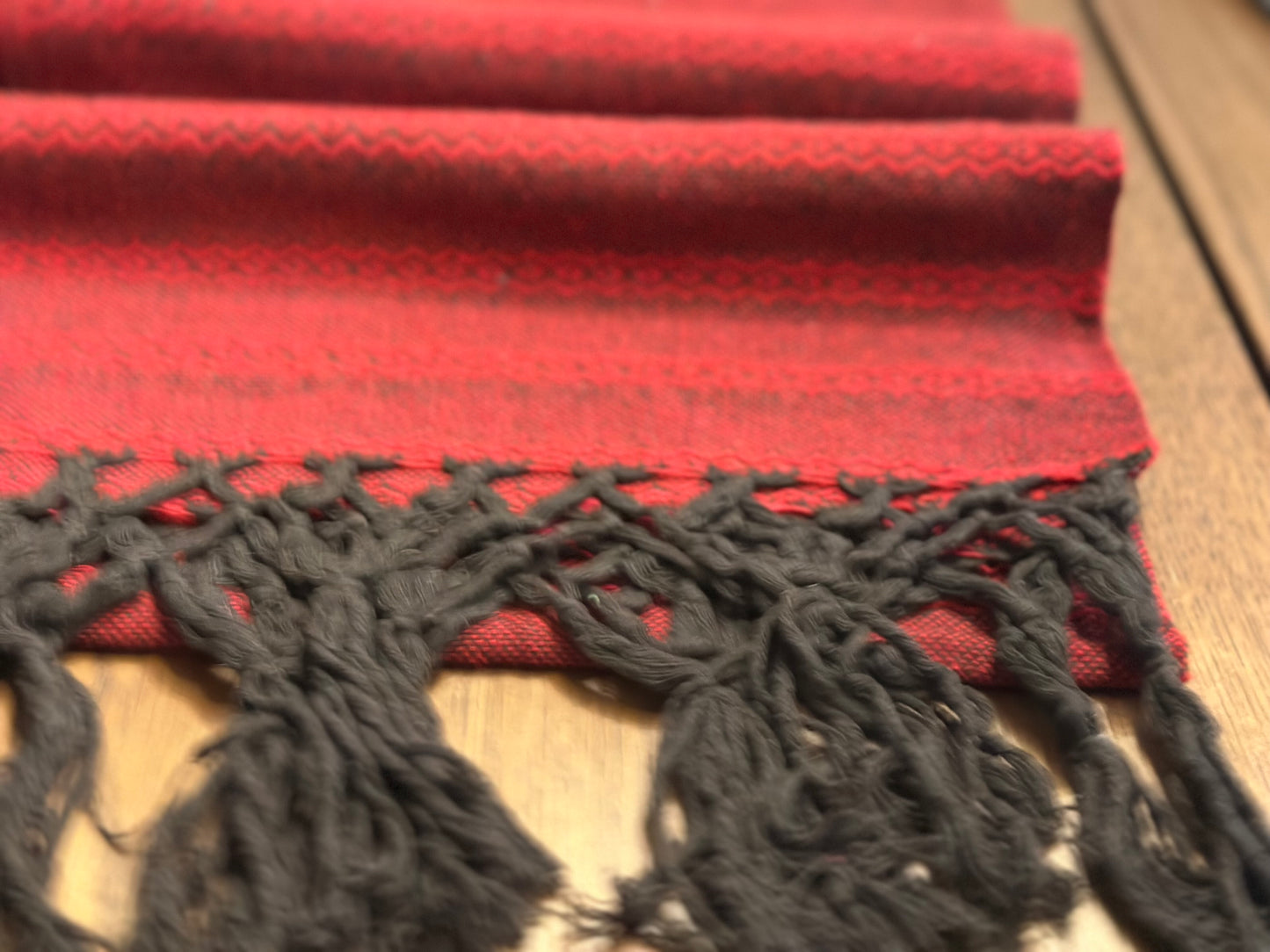 Scarlet Navy Mexican rebozo Jose photo