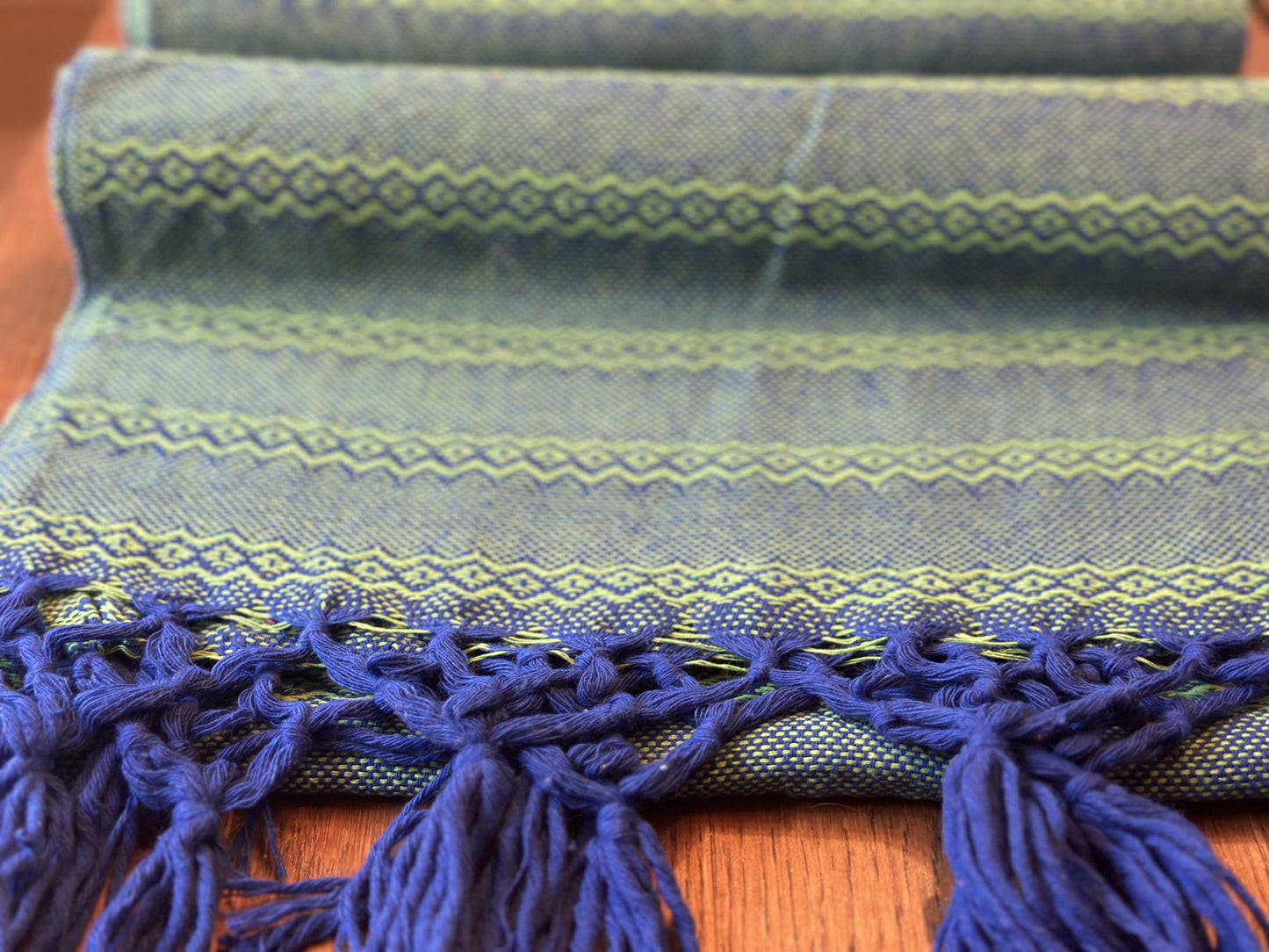 Blue Emerald Mexican rebozo Jose photo 4