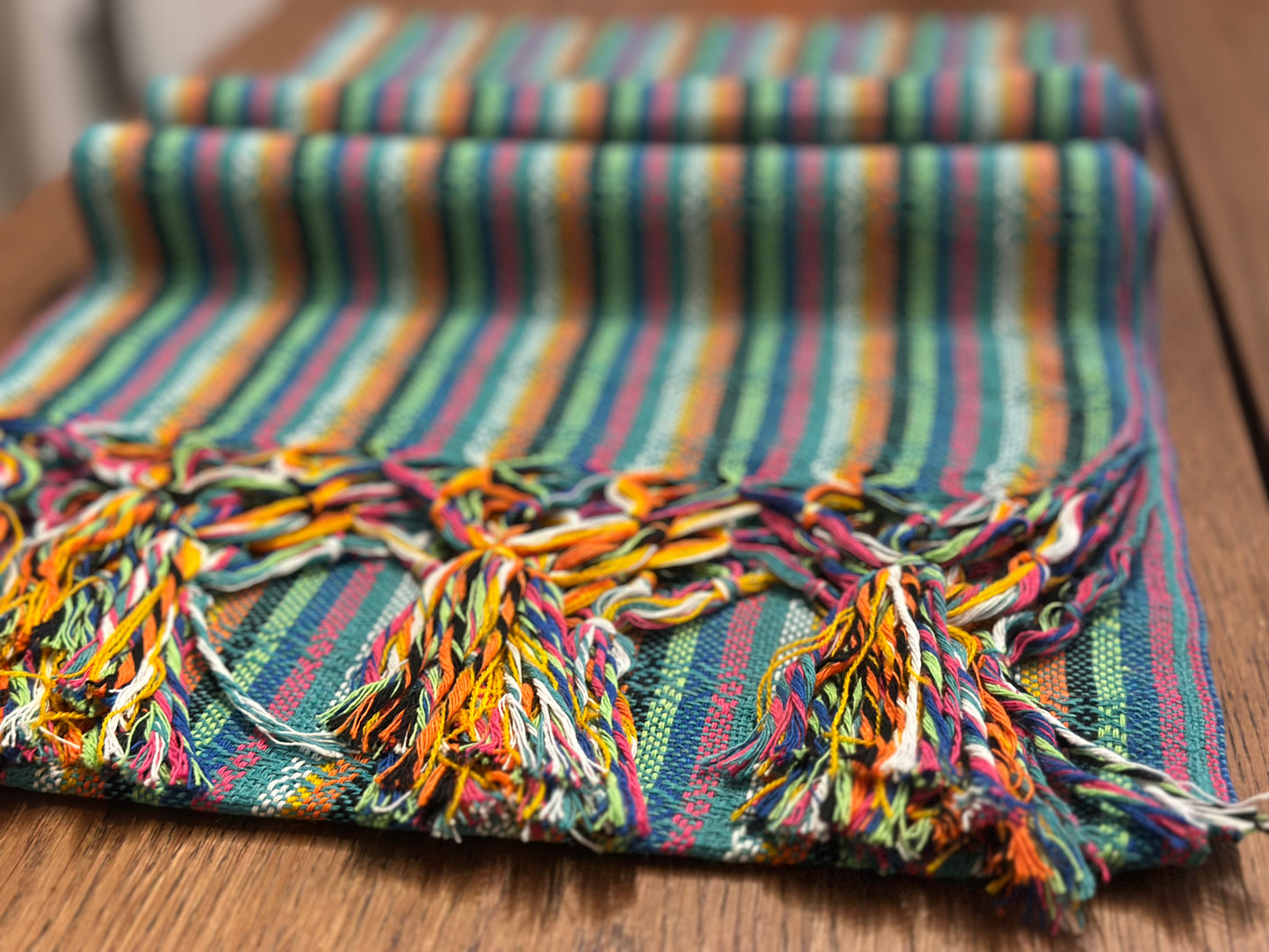 Teal Fiesta Mexican rebozo Jose photo