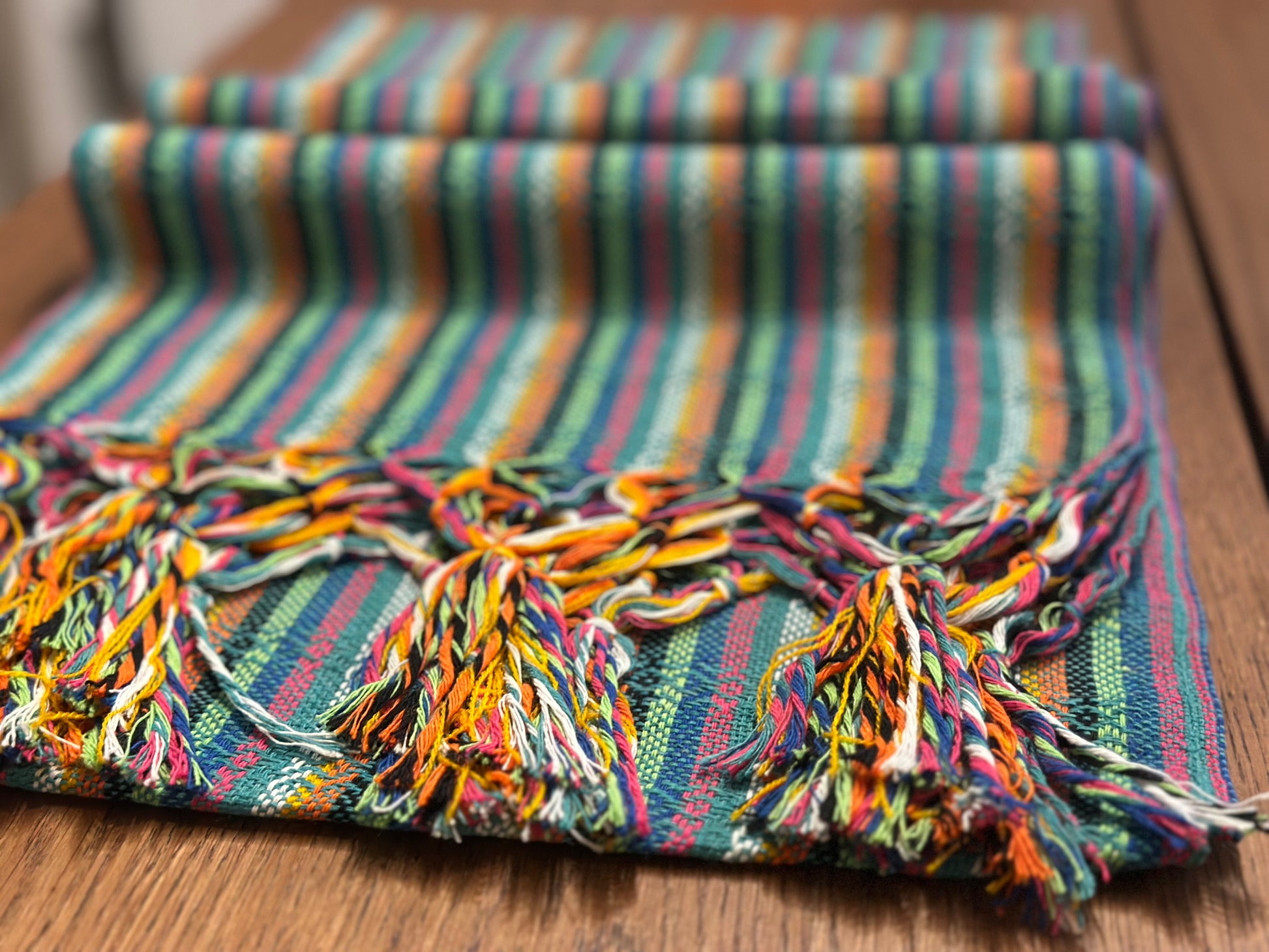 Teal Fiesta Mexican rebozo Jose photo