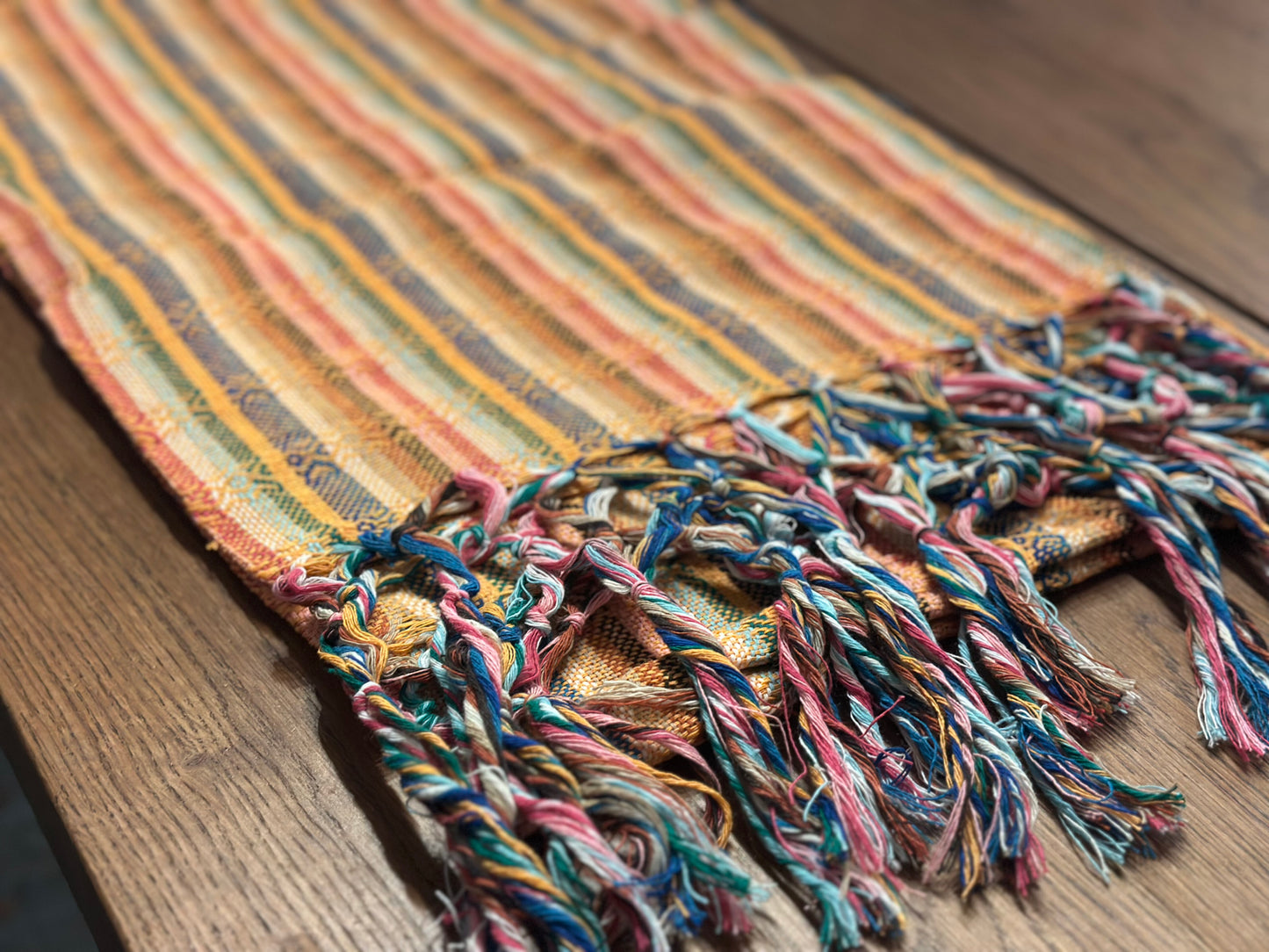 Golden Stripe Mexican rebozo Jose photo