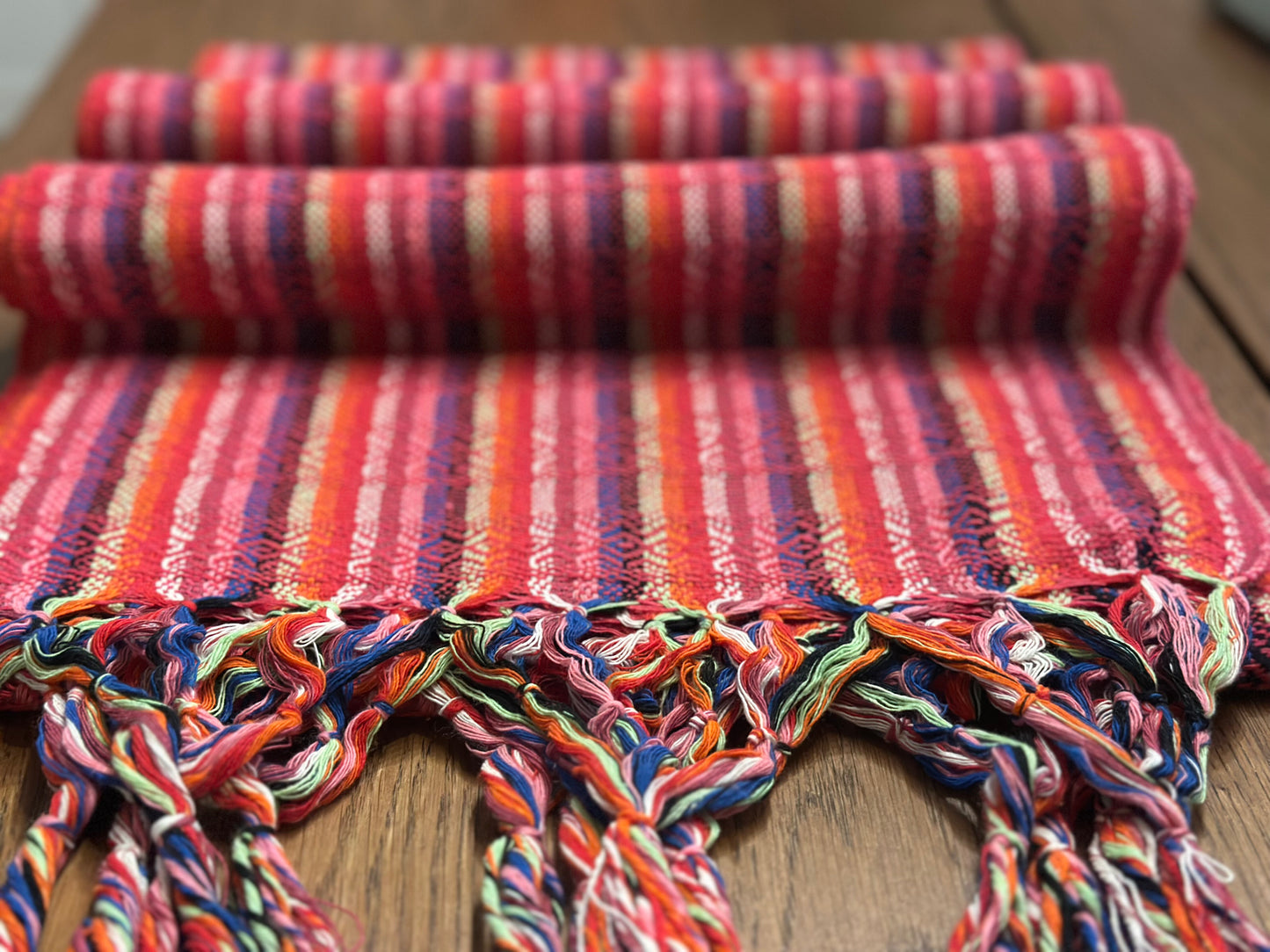 Rosa Flame Mexican rebozo Jose photo