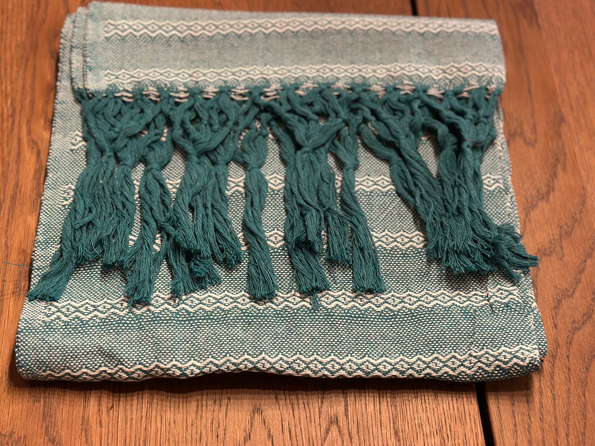 Green Tide Mexican rebozo