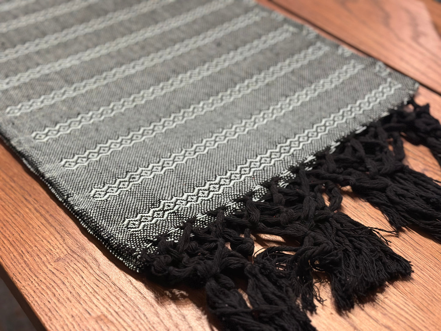 Navy Lattice Mexican rebozo Jose photo