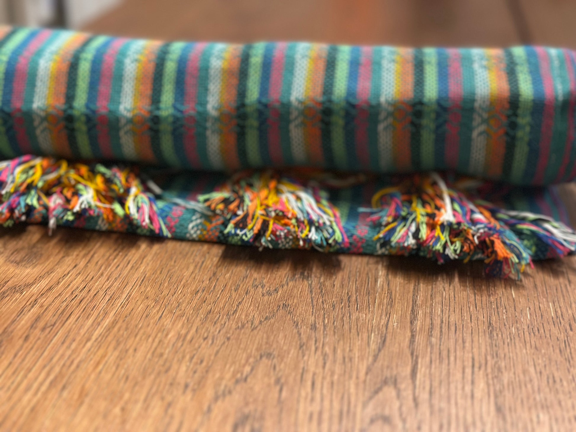 Teal Fiesta Mexican rebozo Jose photo
