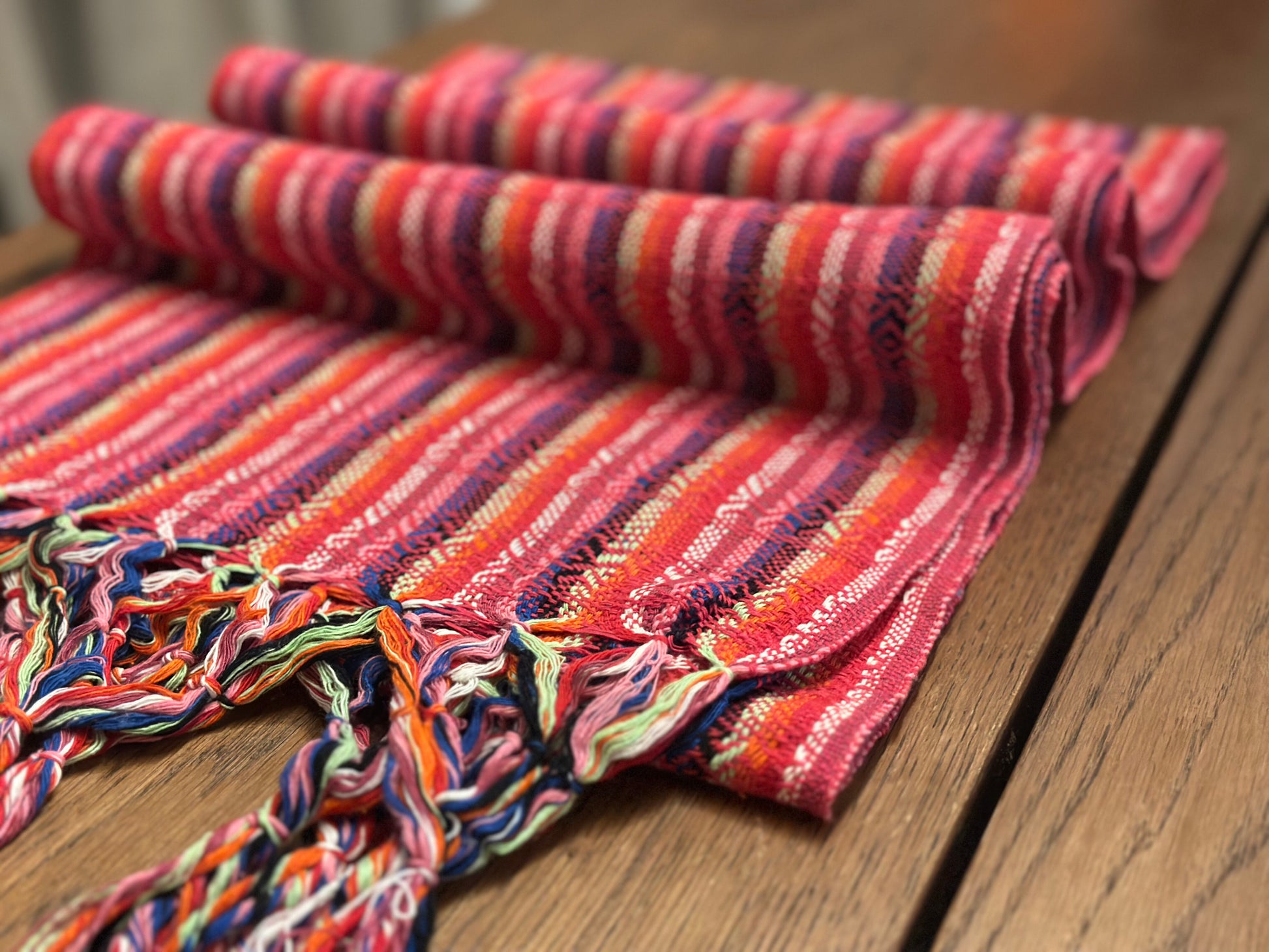Rosa Flame Mexican rebozo Jose photo