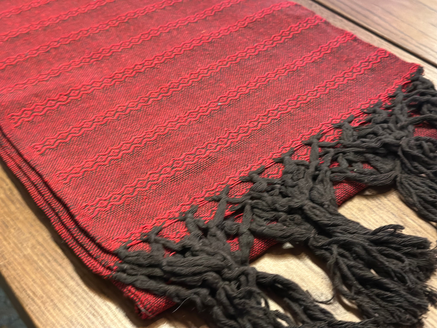 Scarlet Navy Mexican rebozo Jose photo