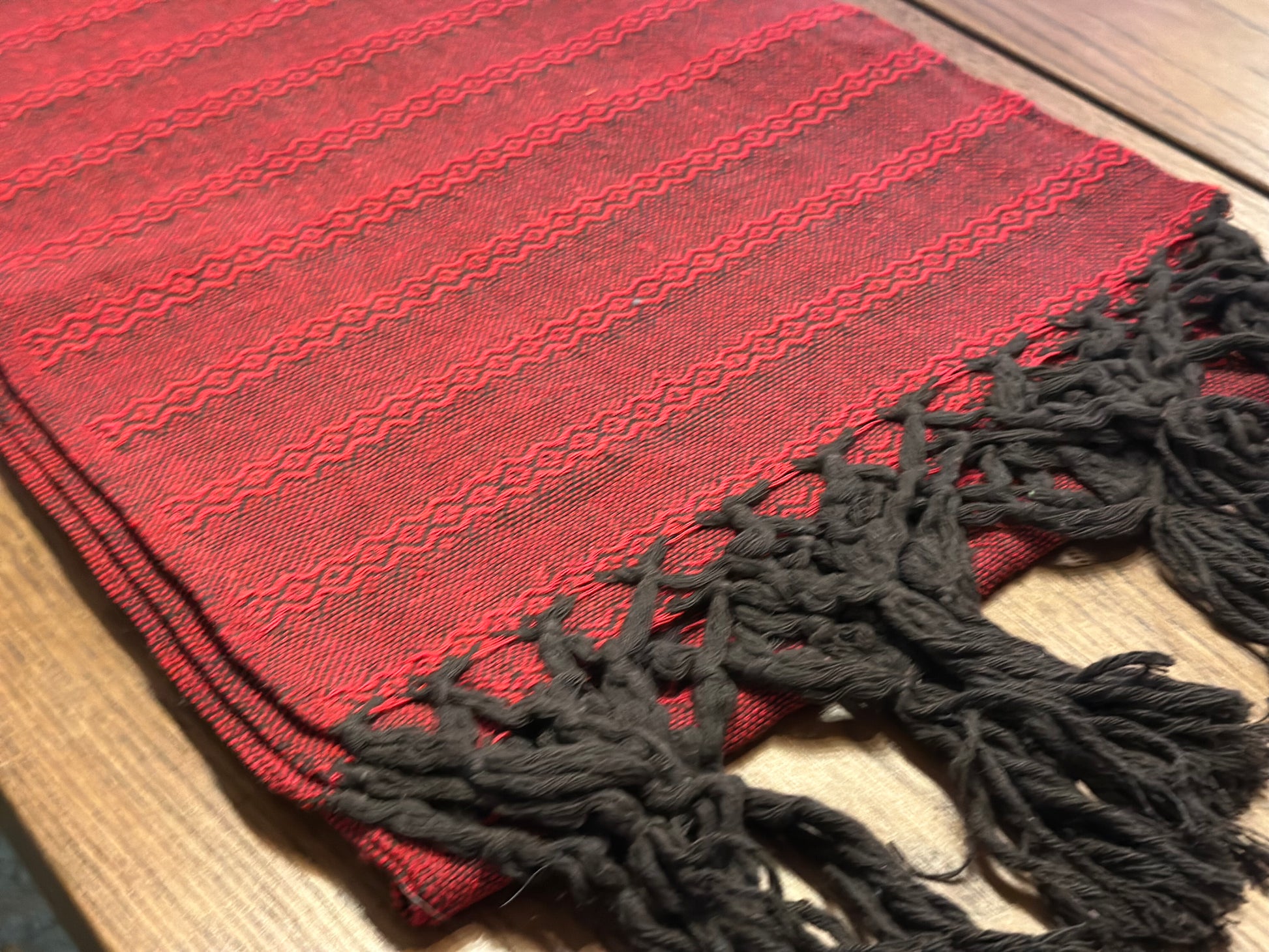 Scarlet Navy Mexican rebozo Jose photo