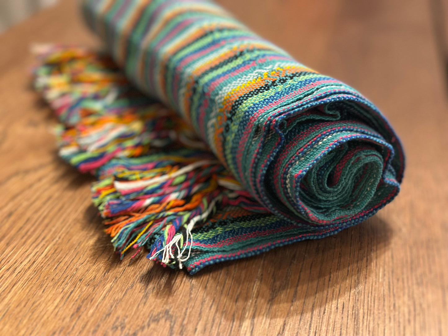 Teal Fiesta Mexican rebozo Jose photo