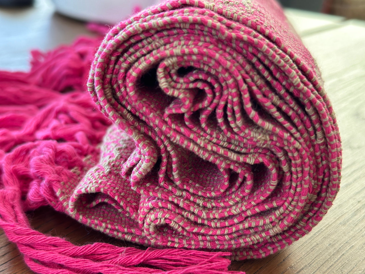 Mexican Cotton Rebozo & Baby Wrap - Blush Sands