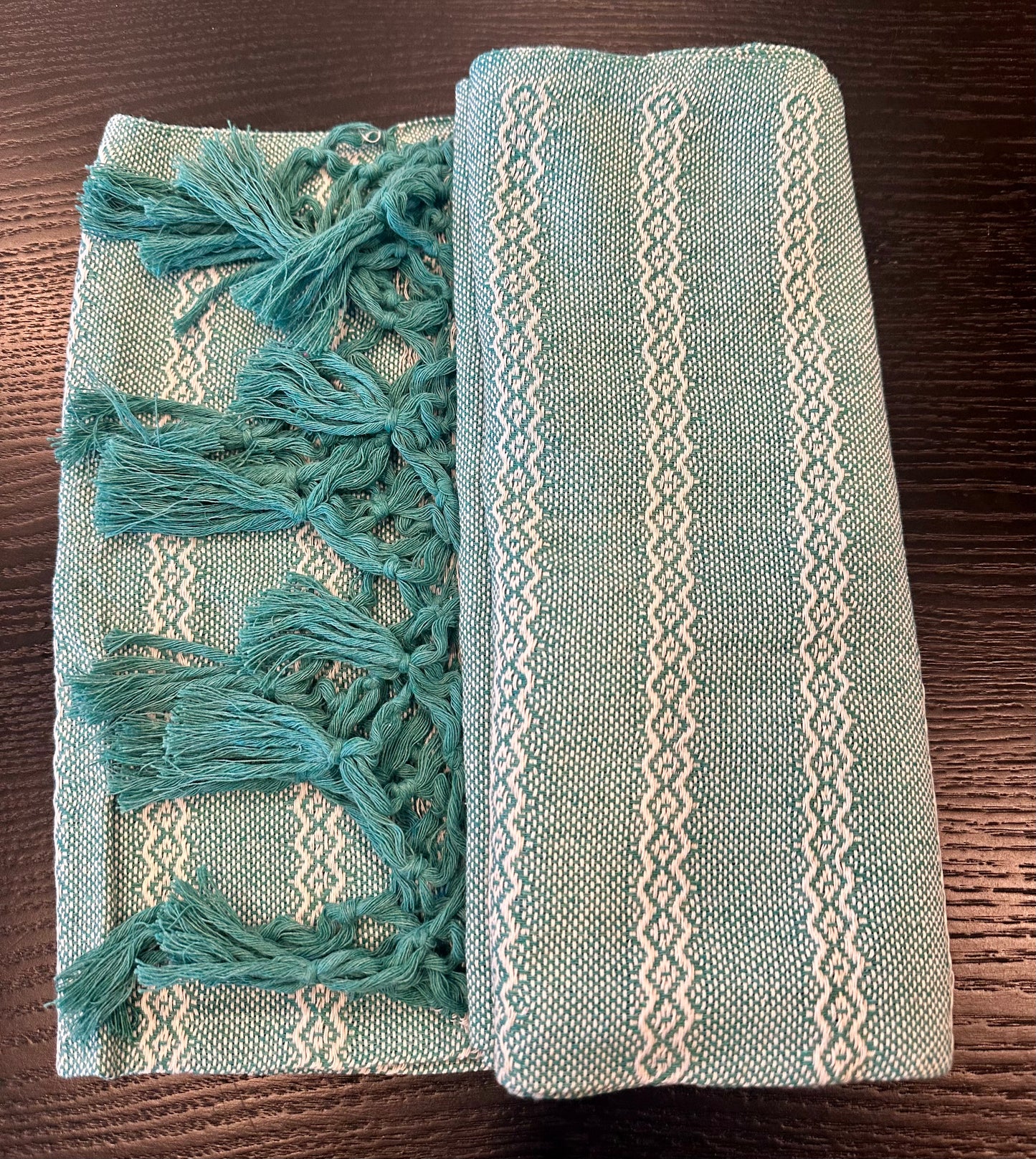 Chal Mexicano de Rebozo - Garden Mint