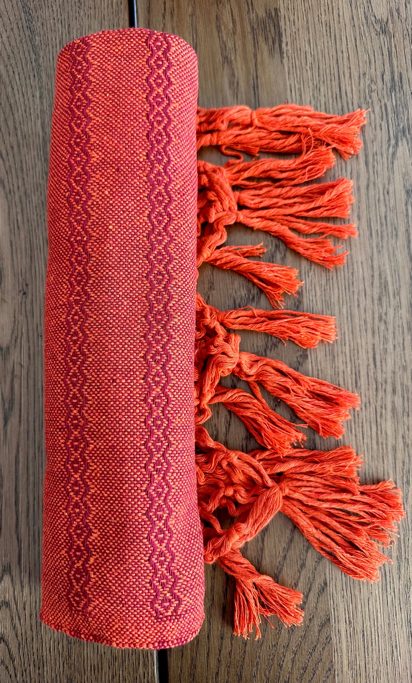 Mexican Cotton Rebozo & Baby Wrap - Orange Expression