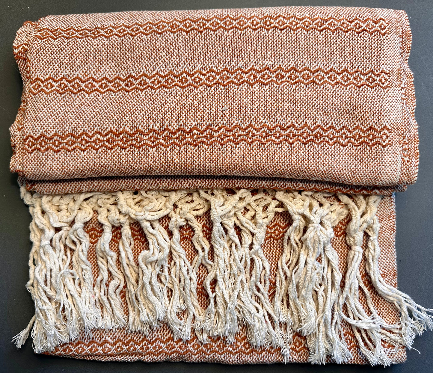 Mexican Cotton Rebozo & Baby Wrap - Latte Cream Fusion