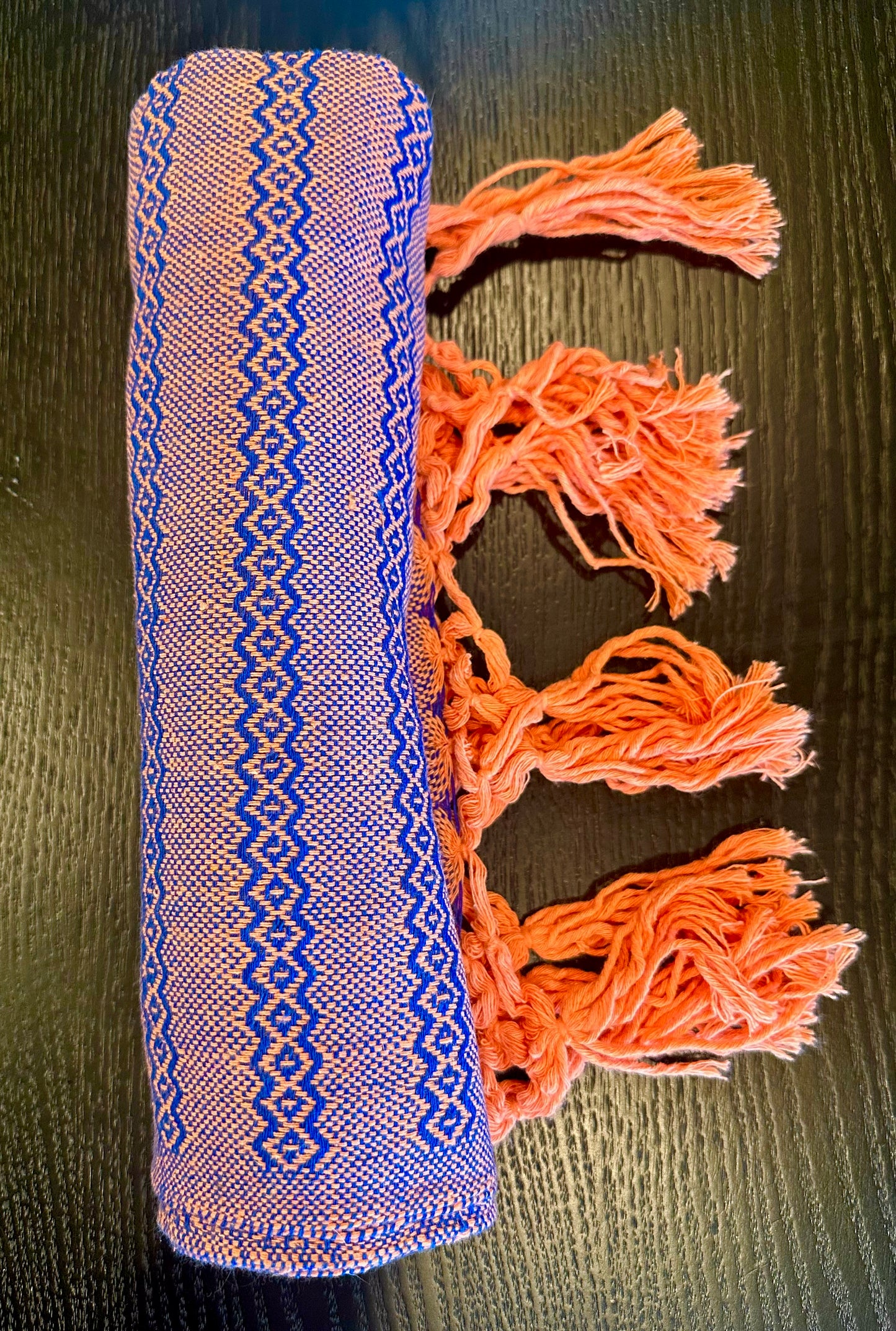 Unique Piece - Mexican Cotton Rebozo & Baby Wrap - Cielo Mamey