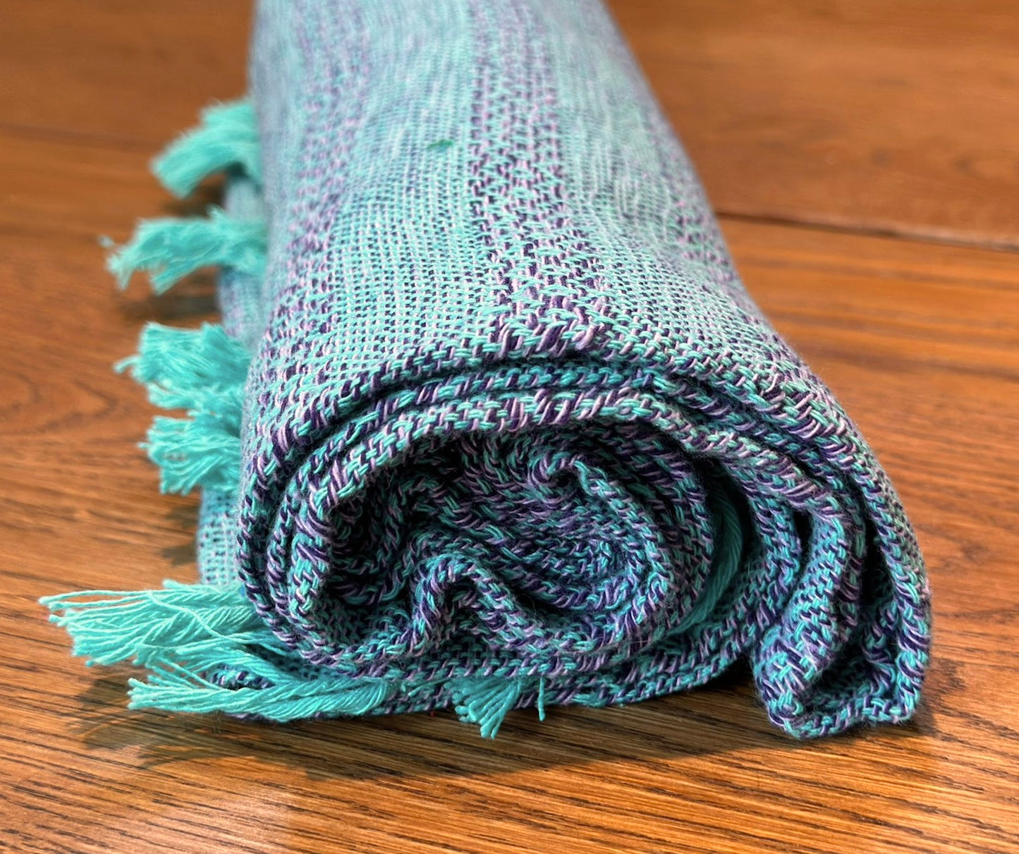 Mexican Cotton Rebozo & Baby Wrap - Purple Lagoon