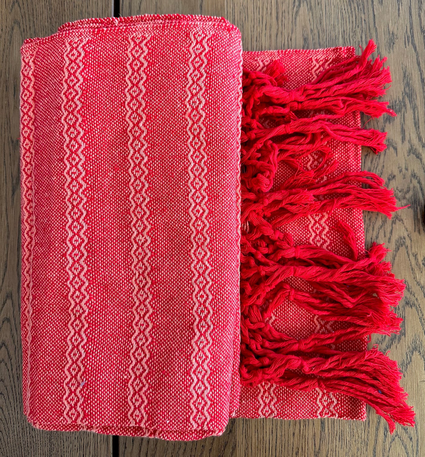 Mexican Cotton Rebozo & Baby Wrap - Ruby Rose