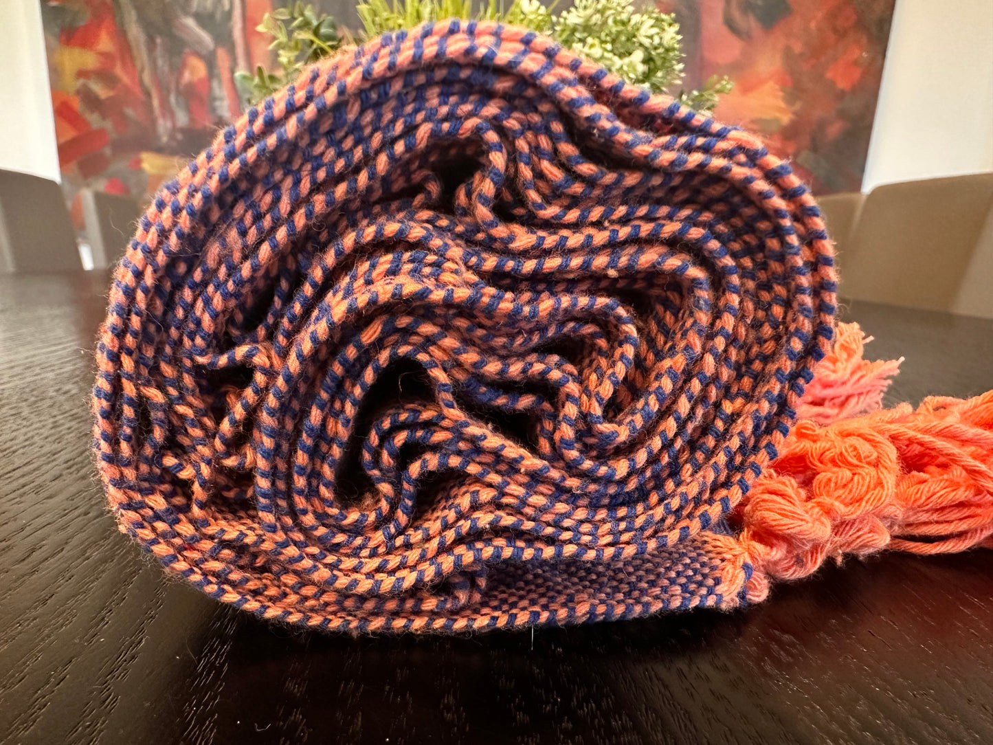 Unique Piece - Mexican Cotton Rebozo & Baby Wrap - Cielo Mamey