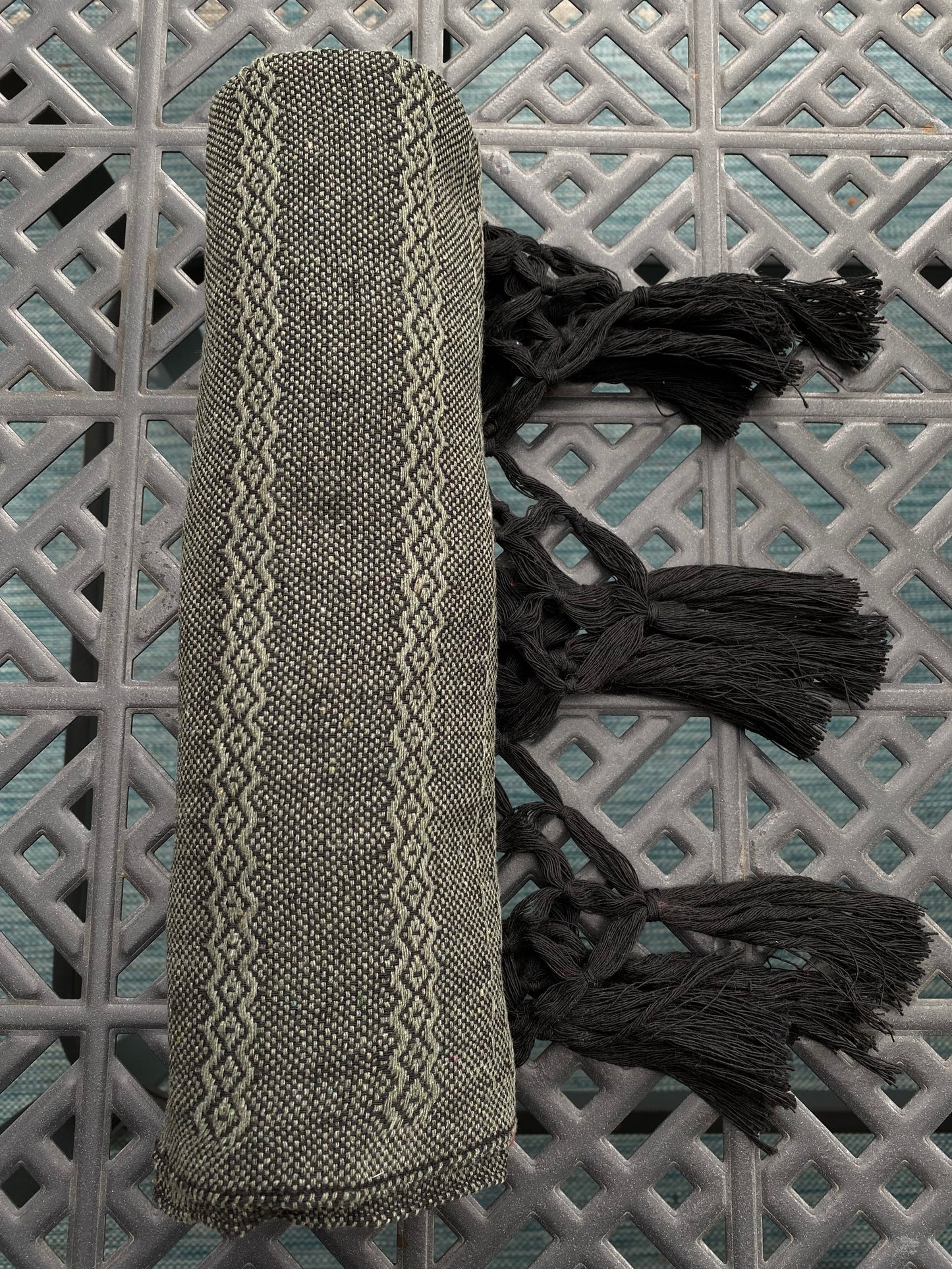 Mexican Rebozo & Baby Wrap - Dusty Black Embrace