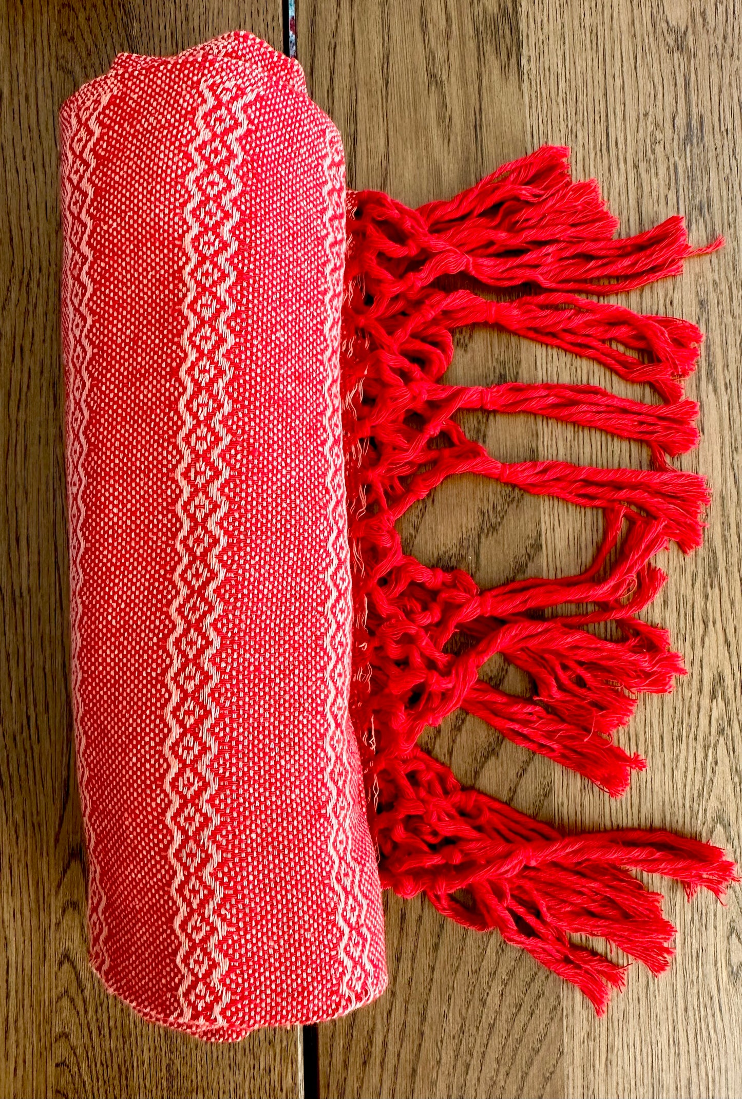 Mexican Cotton Rebozo & Baby Wrap - Ruby Rose