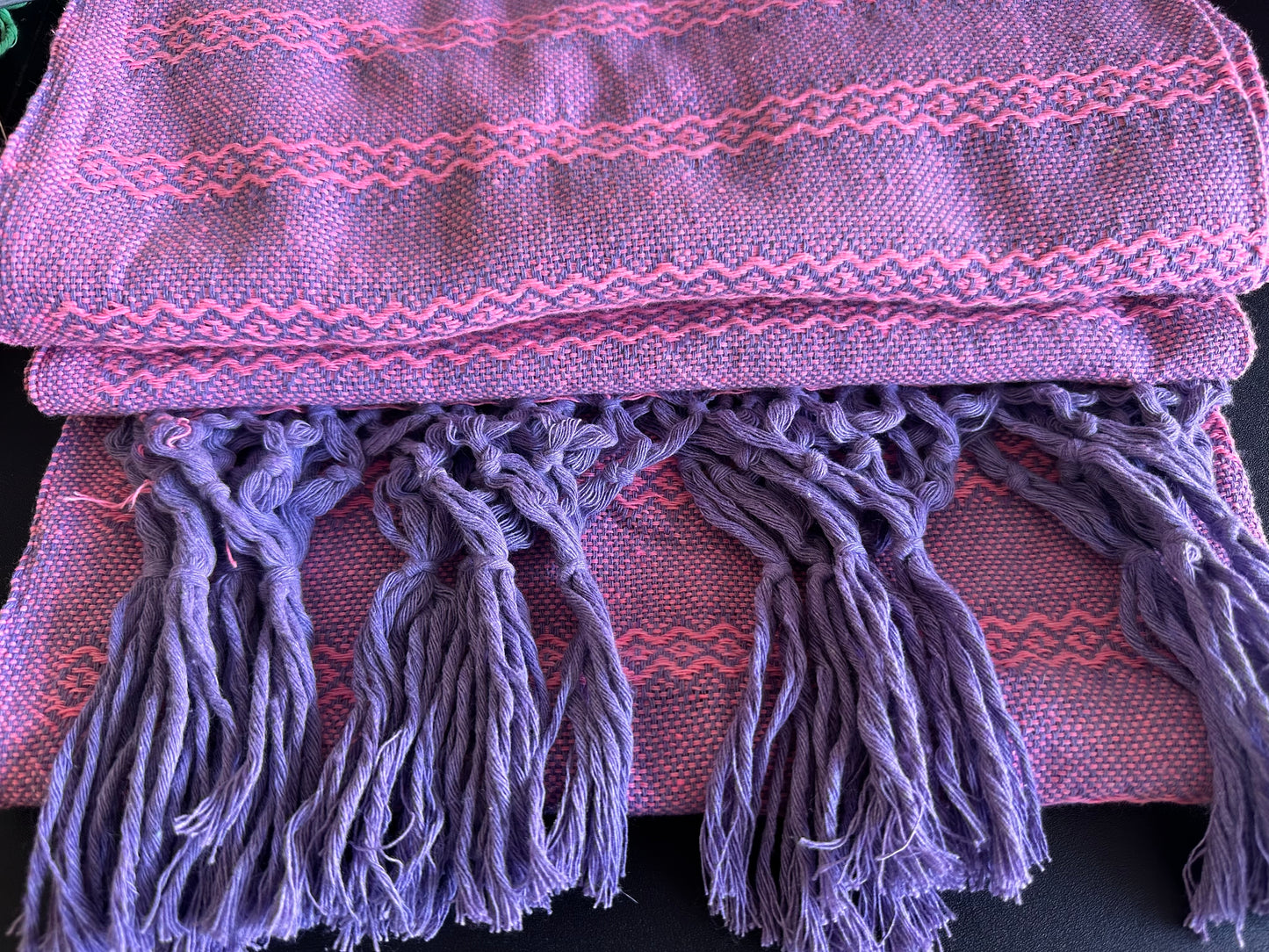 Mexican Cotton Rebozo & Baby Wrap - Pink Lavender