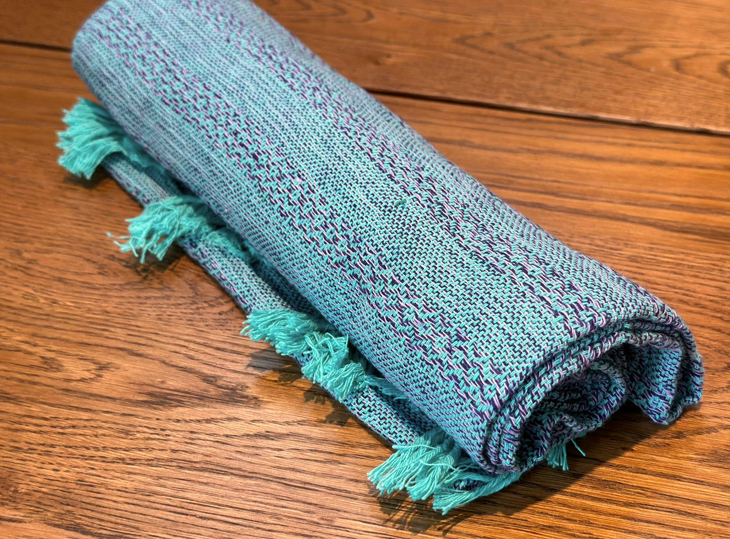 Mexican Cotton Rebozo & Baby Wrap - Purple Lagoon