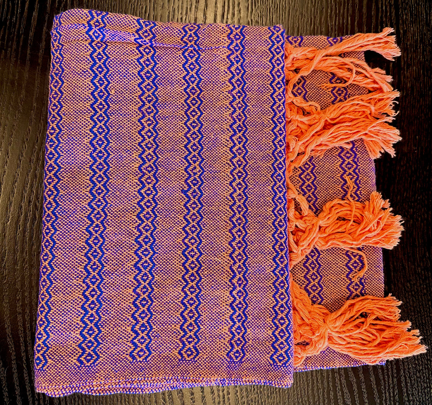 Unique Piece - Mexican Cotton Rebozo & Baby Wrap - Cielo Mamey