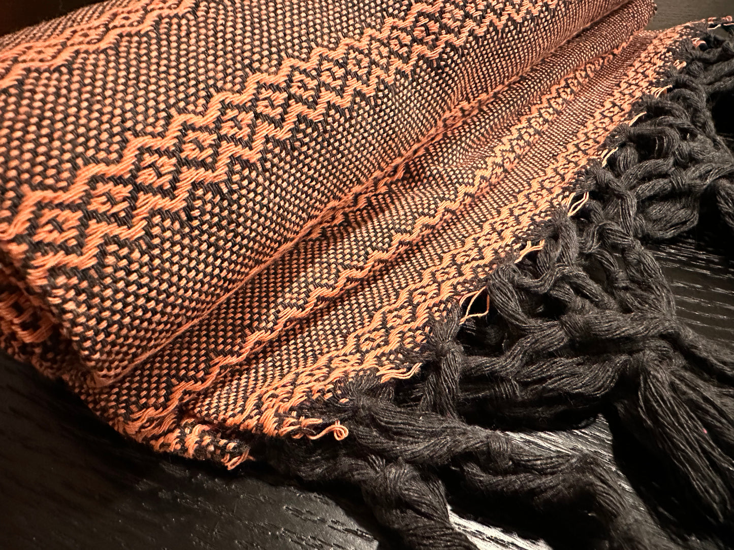 Mexican Cotton Rebozo & Baby Wrap - Tangerine Ash