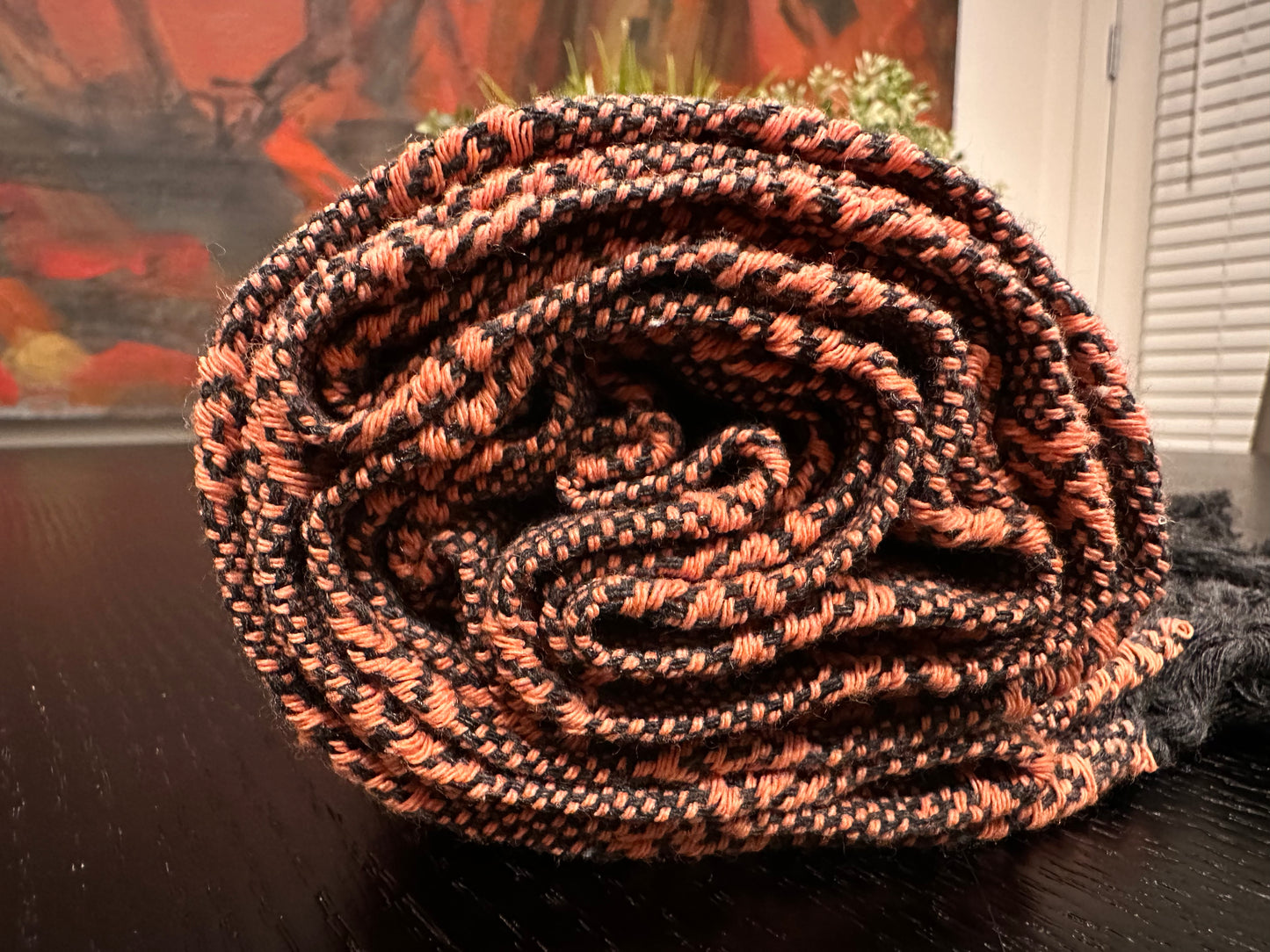 Mexican Cotton Rebozo & Baby Wrap - Tangerine Ash