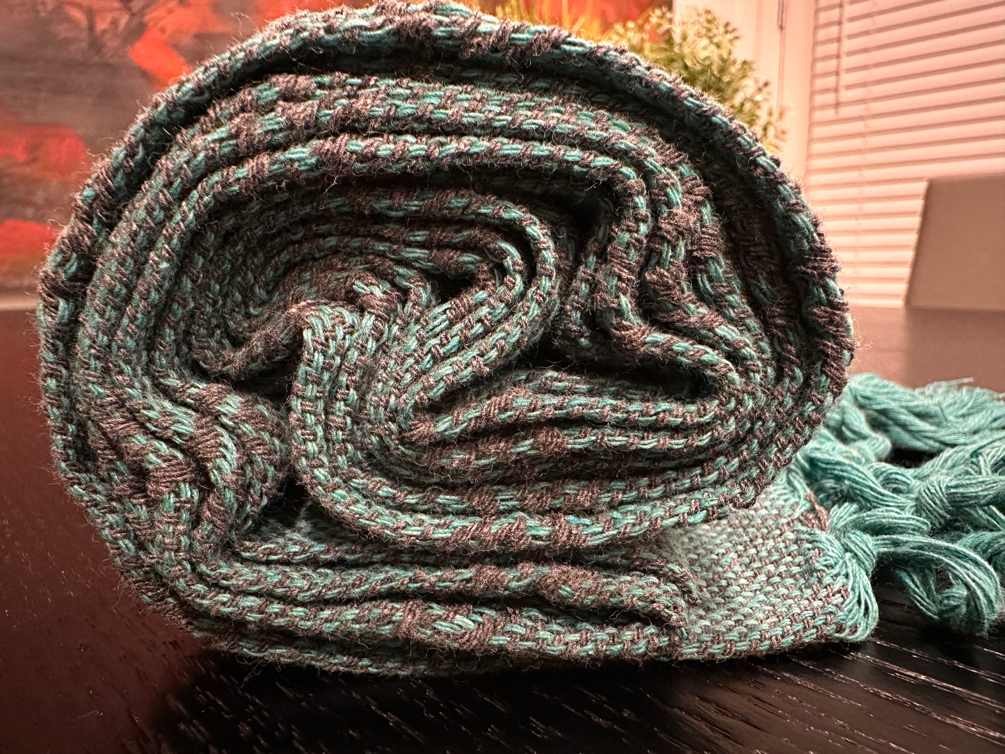 Mexican Cotton Rebozo & Baby Wrap - Mist Aqua