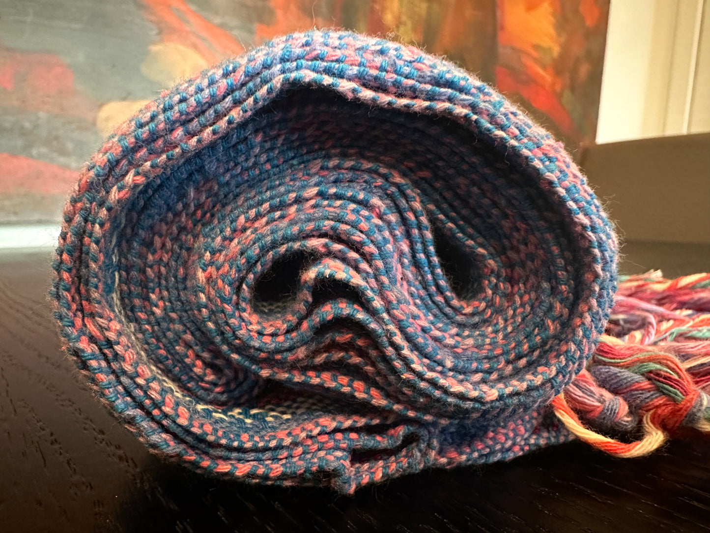 UNIQUE PIECE -Mexican Cotton Rebozo & Baby Wrap - Harmony Rainbow