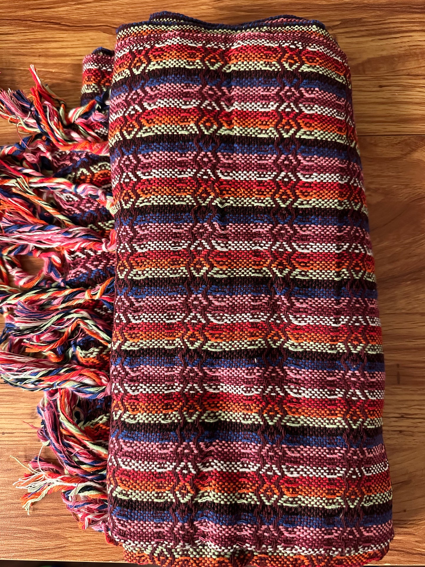 Mexican Cotton Rebozo & Baby Wrap - New Hope Rainbow