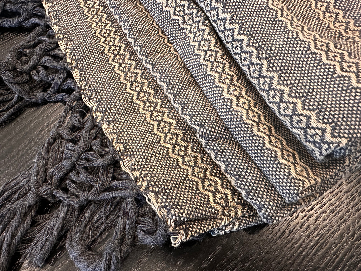 Unique Piece - Mexican Cotton Rebozo & Baby Wrap - Sand Shadow