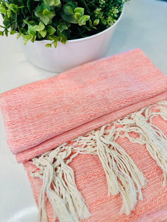 Mexican Cotton Rebozo & Baby Wrap - Raw Rose