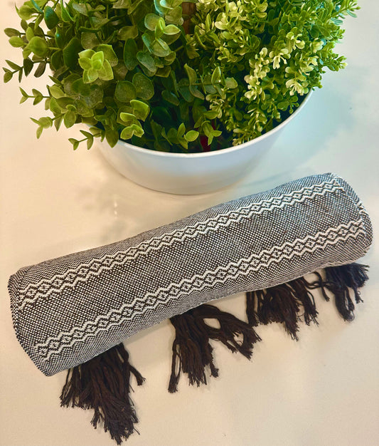 Mexican Cotton Rebozo & Baby Wrap - Mocha Frost