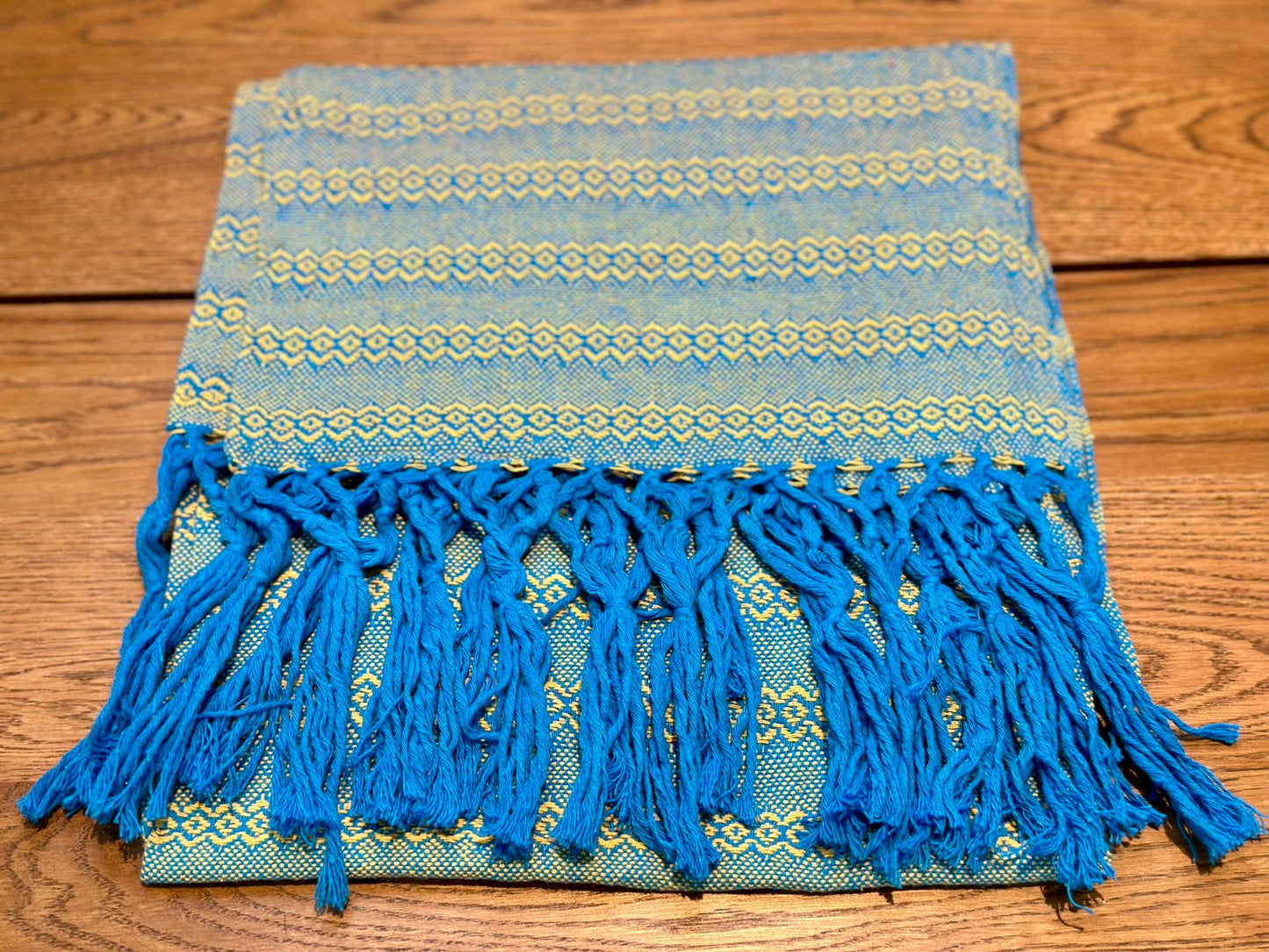 UNIQUE Mexican Cotton Rebozo & Baby Wrap - Golden Waves