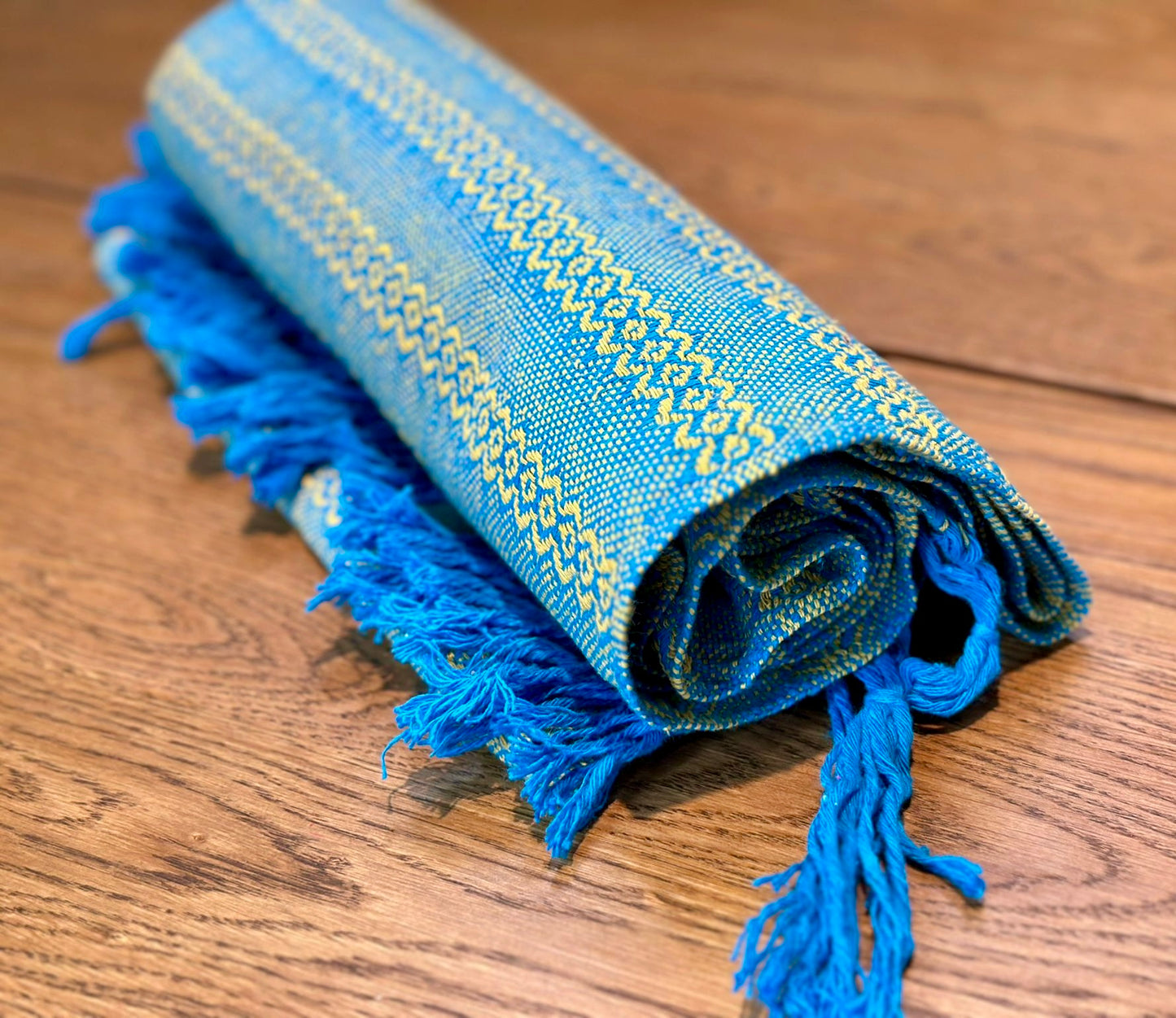 UNIQUE Mexican Cotton Rebozo & Baby Wrap - Golden Waves