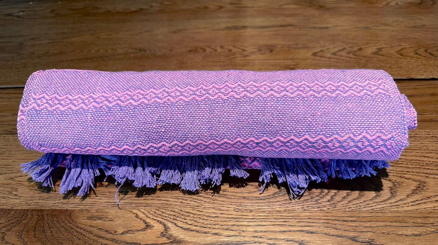 Mexican Cotton Rebozo & Baby Wrap - Pink Lavender