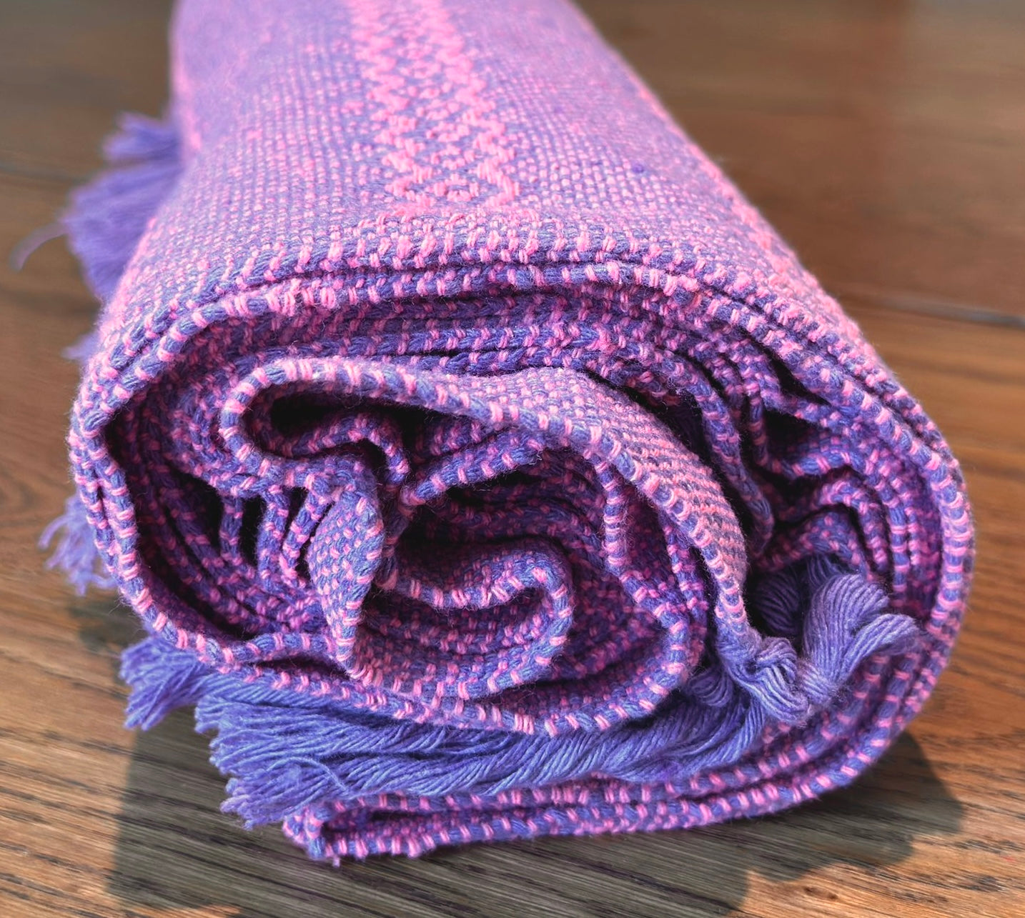 Mexican Cotton Rebozo & Baby Wrap - Pink Lavender