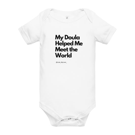 Baby Short Sleeve One Piece – Celebrating Doula Support