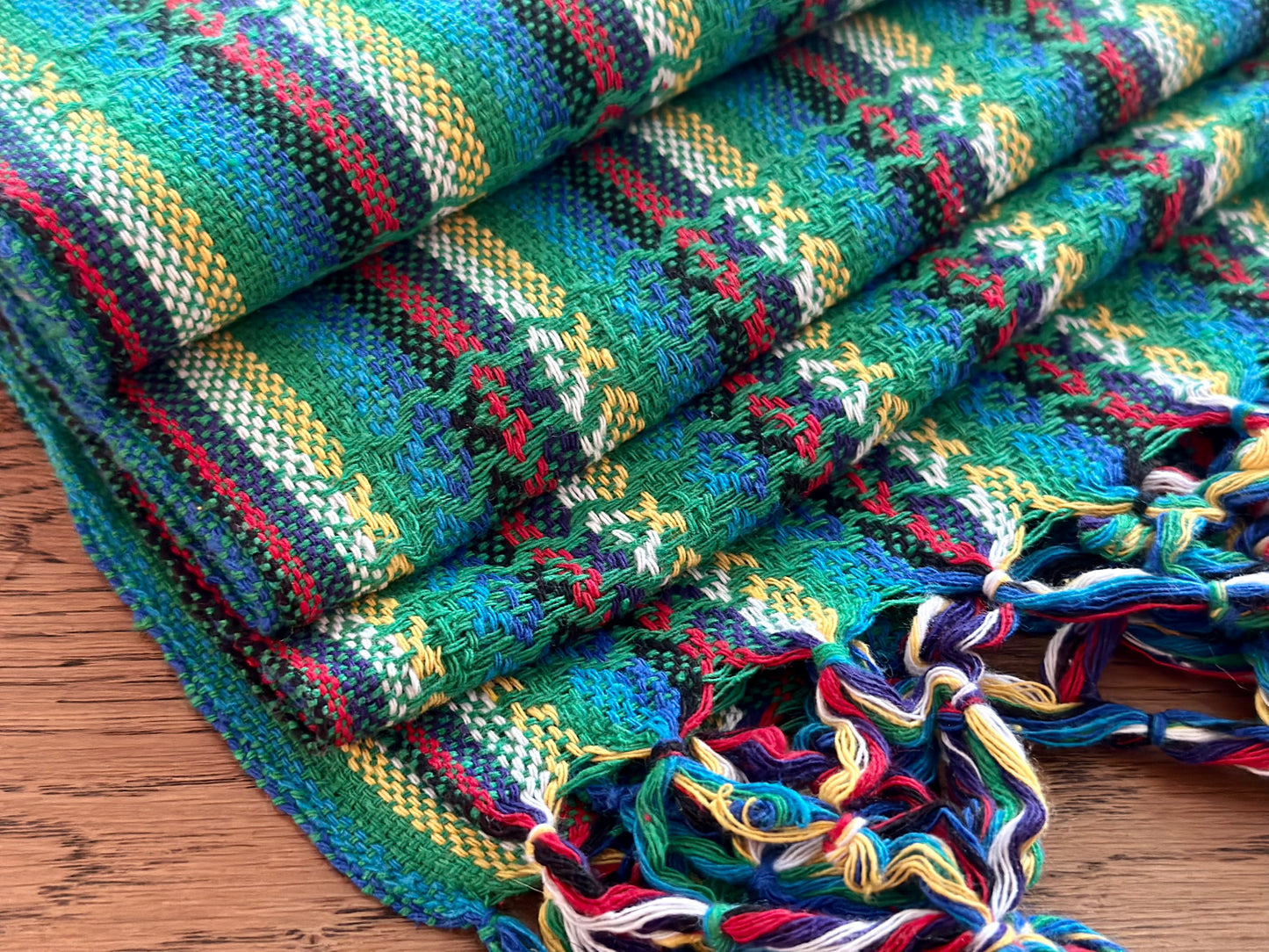 Mexican Cotton Rebozo & Baby Carrier - Spring Rainbow