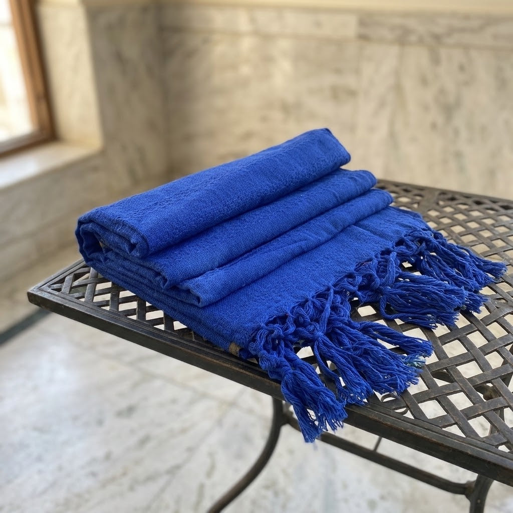 Porte-bébé &amp; Rebozo en coton mexicain - Blue Mockingbird