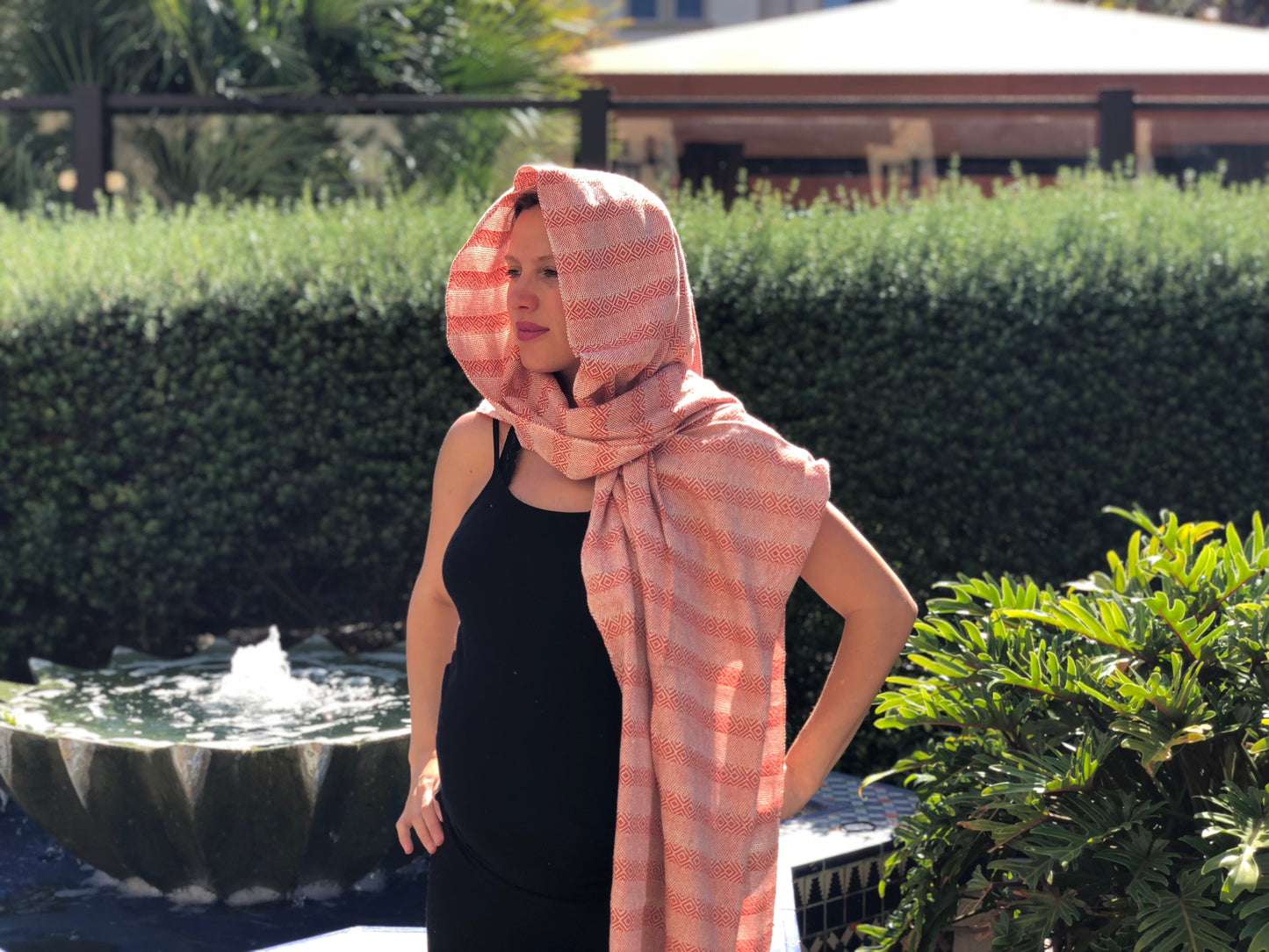 Mexican Rebozo Shawl - Orange Sunrise - Lola My Love