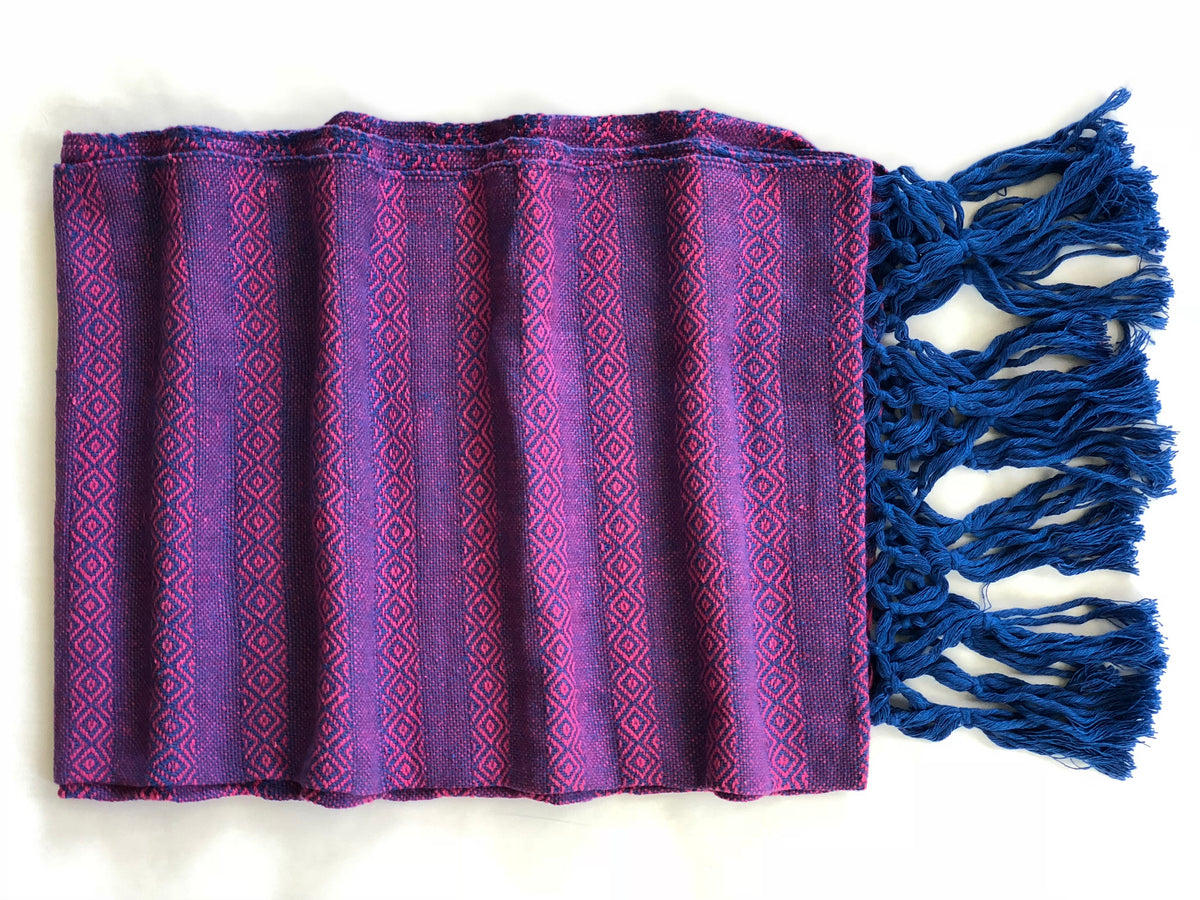 Mexican Rebozo Shawl - Blueberry Sorbet-Lola My Love