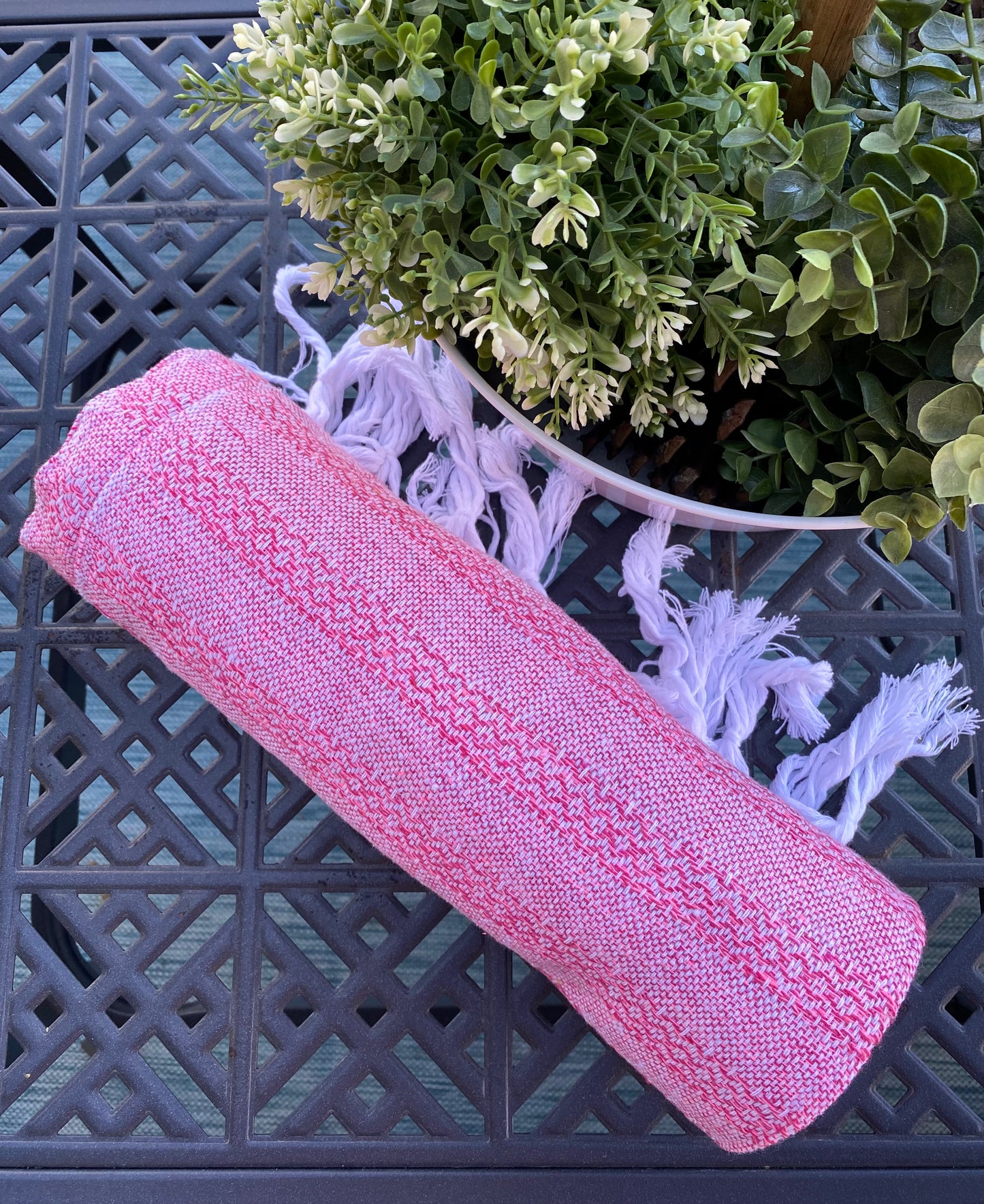 Mexican Cotton Rebozo & Baby Wrap - Pink Ice Cream