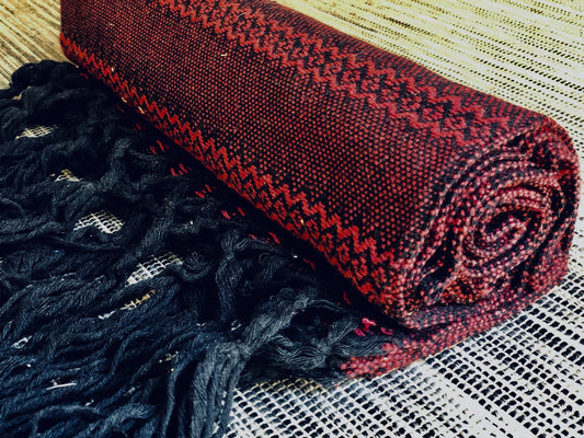 Mexican Rebozo Shawl - Heartbeats - Lola My Love